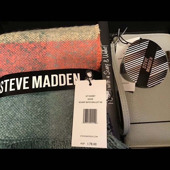 Steve Madden- Steve Madden Scarf and Wallet/ Wristlet Set - Picture 8 of 9